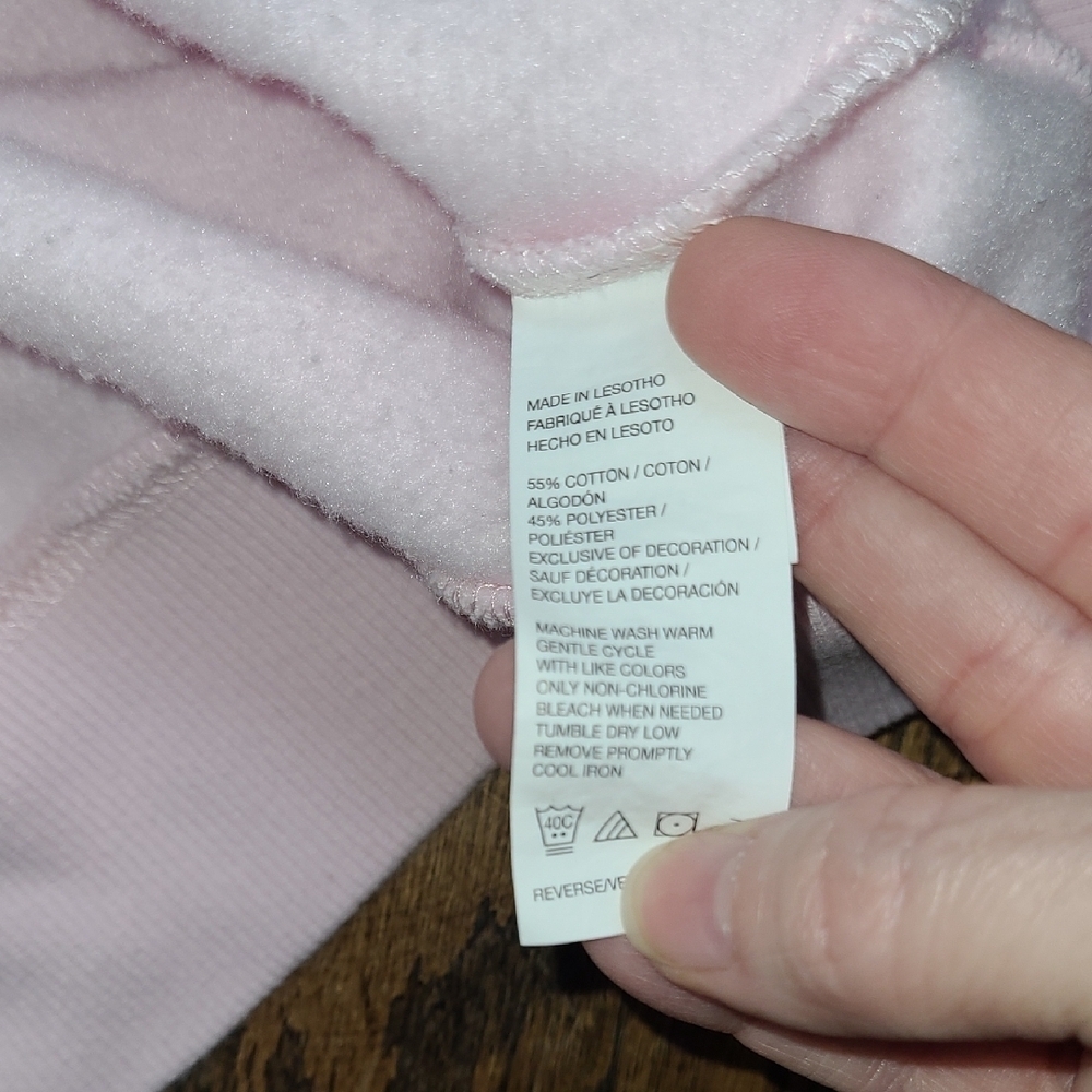 Izod Pink Cozy Oversized Sweatshirt Size M - Picture 3 of 5